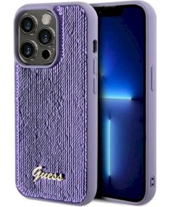 Guess GUHCP14LPSFDGSU Sequin Script Metal Защитный чехол для iPhone 14 Pro 6.1" / фиолетовый Чехлы - альтернативные
