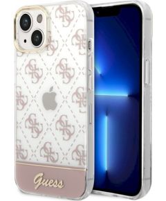 Guess GUHCP14MHG4MHP Hardcase 4G Pattern Script Защитный чехол для iPhone 14 Plus / 15 Plus 6.7" / розовый Чехлы - альтернативные