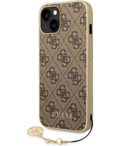 Guess GUHCP14MGF4GBR Hardcase 4G Charms Collection Защитный чехол для iPhone 14 Plus / 15 Plus 6.7" / коричневый Чехлы - альтернативные