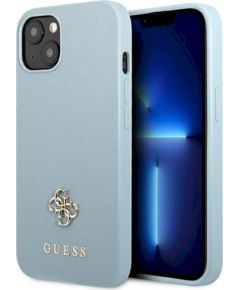 Guess GUHCP13SPS4MB Saffiano 4G Small Metal Logo Защитный чехол для iPhone 13 mini 5,4" / синий Чехлы - альтернативные