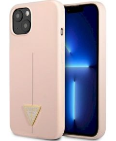 Guess GUHCP13SSLTGP Silicone Triangle Hardcase Защитный чехол для iPhone 13 mini 5,4" / розовый Чехлы - альтернативные