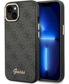 Guess GUHCP14MHG4SHK Hardcase 4G Vintage Gold Logo Защитный чехол для iPhone 14 Plus / 15 Plus 6.7" / чёрный Чехлы - альтернативные