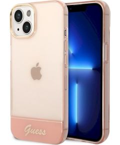 Guess GUHCP14MHGCOP Hardcase Translucent Защитный чехол для iPhone 14 Plus / 15 Plus 6.7" / розовый Чехлы - альтернативные
