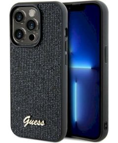 Guess GUHCP14LPMSDGSK Hardcase Disco Metal Script Защитный чехол для iPhone 14 Pro 6.1" / чёрный Чехлы - альтернативные