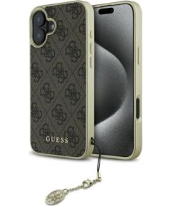 Guess GUHCP16MGF4GBR Hardcase 4G Charms Collection Защитный чехол для iPhone 16 Plus 6.7" / коричневый Чехлы - альтернативные