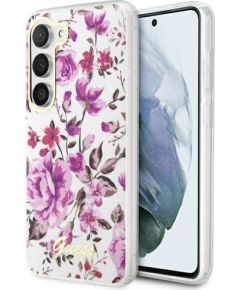 Guess GUHCS23MHCFWST Flower Collection Защитный чехол для Samsung Galaxy S23+ S916 / белый Чехлы - альтернативные