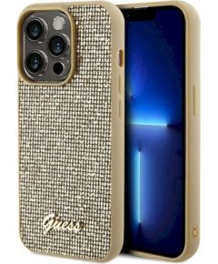Guess GUHCP14XPMSDGSD Disco Metal Script Защитный чехол для iPhone 14 Pro Max 6.7" / золотой Чехлы - альтернативные