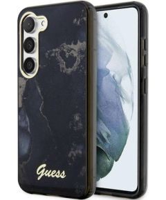 Guess GUHCS23MHTMRSK Golden Marble Collection Защитный чехол для Samsung Galaxy S23+ S916 / чёрный Чехлы - альтернативные