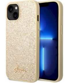 Guess GUHCP14SHGGSHD Glitter Script Защитный чехол для iPhone 14 / 15 / 13 6.1" / золотой Чехлы - альтернативные