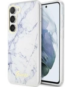 Guess GUHCS23MPCUMAH Hardcase Marble Защитный чехол для Samsung Galaxy S23+ S916 / белый Чехлы - альтернативные