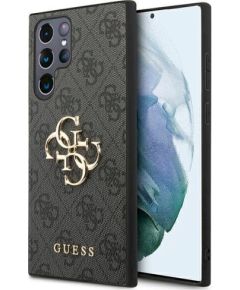 Guess GUHCS22L4GMGGR S908 S22 Ultra Защитный чехол 4G Big Metal Logo для Samsung Galaxy S22 Ultra / серый Чехлы - альтернативные