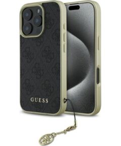Guess GUHCP16XGF4GGR Hardcase 4G Charms Collection Защитный чехол для iPhone 16 Pro Max 6.9" / чёрный Чехлы - альтернативные
