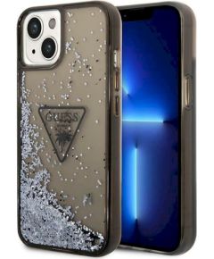 Guess GUHCP14SLFCTPK Liquid Glitter Palm Collection Защитный чехол для iPhone 14 / 15 / 13 6.1" / чёрный Чехлы - альтернативные