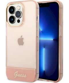 Guess GUHCP14XHGCOP Защитный чехол для iPhone 14 Pro Max 6,7" / розовый полупрозрачный Чехлы - альтернативные