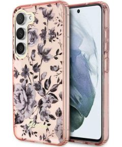 Guess GUHCS23MHCFWSP Flower Collection Защитный чехол для Samsung Galaxy S23+ S916 / розовый Чехлы - альтернативные