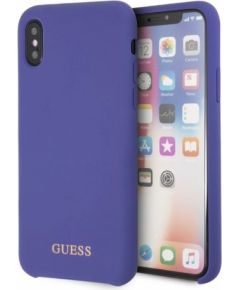 Guess GUHCPXLSGLUV Silicone Hard Case Защитный чехол для iPhone X/Xs / фиолетовый Чехлы - альтернативные