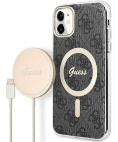 Guess Set GUBPN61H4EACSK Защитный чехол + зарядное устройство для iPhone 11 6.1" / чёрный Чехлы - альтернативные