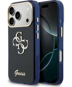 Case Guess IML 4G Script Metal Защитный чехол для iPhone 17 Pro / синий Чехлы - альтернативные