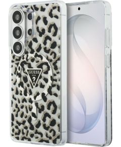 Guess IML Leopard Print Triangle MagSafe Защитный чехол для Samsung Galaxy S26 Ultra / чёрный Чехлы - альтернативные