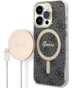 Guess Set GUBPP14XH4EACSK Защитный чехол для iPhone 14 Pro Max 6,7" / чёрный hard case 4G Print Mag Чехлы - альтернативные