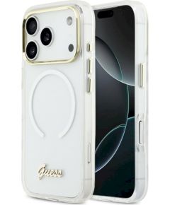 Guess IML Gradient Script Metal MagSafe Защитный чехол для iPhone 17 Pro Max / чёрный Чехлы - альтернативные