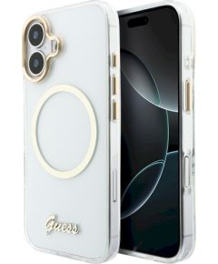 Guess IML Script Metal MagSafe Case Защитный чехол для iPhone 17 / прозрачный Чехлы - альтернативные