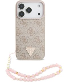 Guess 4G Strap Triangle Logo MagSafe Защитный чехол для iPhone 17 Pro / розовый Чехлы - альтернативные