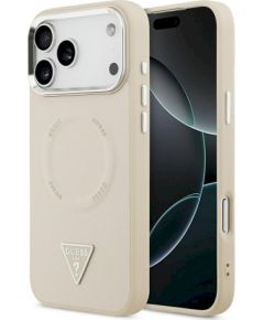 Guess Triangle Logo MagSafe Case Защитный чехол для iPhone 17 Pro / бежевый Чехлы - альтернативные