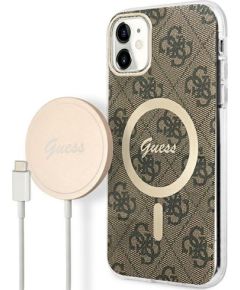 Guess Set GUBPN61H4EACSW Case+ Charger Защитный чехол для iPhone 11 6,1" / коричневый Чехлы - альтернативные