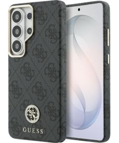 Guess 4G Rhinestone Round Logo MagSafe Защитный чехол для Samsung Galaxy S26 Ultra / чёрный Чехлы - альтернативные