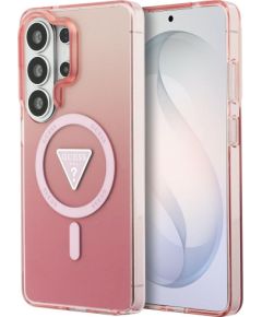Guess IML Gradient Triangle MagSafe Case Защитный чехол для Samsung Galaxy S26 Ultra / розовый Чехлы - альтернативные