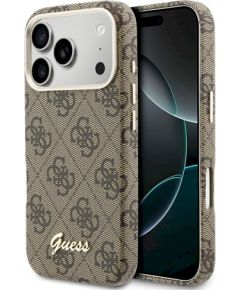 Guess 4G Script MagSafe Case Защитный чехол для iPhone 17 Pro / коричневый Чехлы - альтернативные