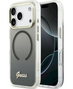 Guess IML Gradient Script Metal MagSafe Case Защитный чехол для iPhone 17 Pro / чёрный Чехлы - альтернативные