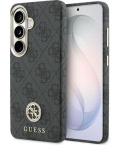 Guess 4G Rhinestone Round Logo MagSafe Защитный чехол для Samsung Galaxy S26 / чёрный Чехлы - альтернативные