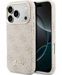 Case Guess 4G Script MagSafe Защитный чехол для iPhone 17 Pro Max / розовый Чехлы - альтернативные