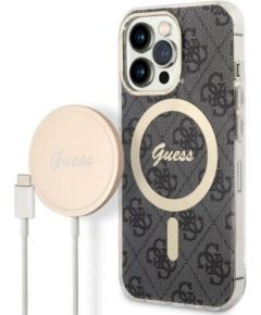 Guess Set GUBPP13XH4EACSK Case+ Charger Защитный чехол для iPhone 13 Pro Max / чёрный Чехлы - альтернативные