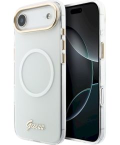 Case Guess IML Gradient Script Metal MagSafe Защитный чехол для iPhone 17 Air / белый Чехлы - альтернативные