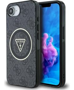 Case Guess IML Metal Glitter 4G Circle Triangle MagSafe Защитный чехол для iPhone 16e / 17e / чёрный Чехлы - альтернативные