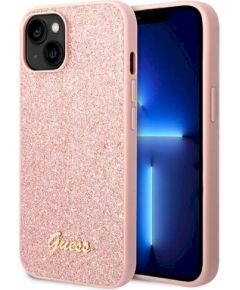 Guess GUHCP14MHGGSHP Glitter Script Защитный чехол для iPhone 14 Plus / 15 Plus 6.7" / розовый Чехлы - альтернативные