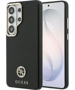 Guess Rhinestone Round Logo MagSafe Защитный чехол для Samsung Galaxy S26 Ultra / чёрный Чехлы - альтернативные