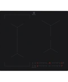 Electrolux 600 Series SaphirMatt SE® Hob2Hood, width 59 cm, black - Built-in induction hob Iebūvējama virsma - Indukcijas