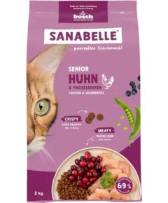 BOSCH Sanabelle Senior chicken & cranberries - dry cat food - 2kg Barība