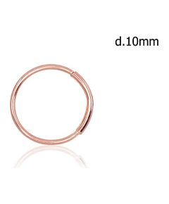 Золотой пирсинг в нос #1930060(Au-R), Красное Золото 585°, 0.1 гр. Zelta - degunam