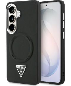 Guess Embossed Ring Triangle Logo MagSafe Защитный чехол для Samsung Galaxy S26 / чёрный Чехлы - альтернативные