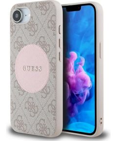 Guess 4G Circle Classic Logo MagSafe Защитный чехол для iPhone 16e / 17e / розовый Чехлы - альтернативные