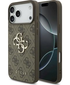 Guess 4G Big Logo Case Защитный чехол для iPhone 17 Pro Max / коричневый Чехлы - альтернативные