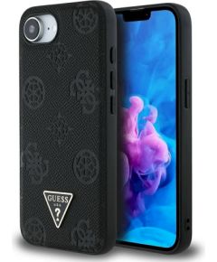 Guess Grained Hot Stamp Peony Triangle Logo MagSafe Защитный чехол для iPhone 16e / 17e / чёрный Чехлы - альтернативные