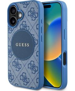Guess 4G Circle Classic Logo MagSafe Защитный чехол для iPhone 16 / синий Чехлы - альтернативные