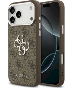 Guess 4G Big 4G Classic Logo Case Защитный чехол для iPhone 17 Pro Max / коричневый/серебристый Чехлы - альтернативные
