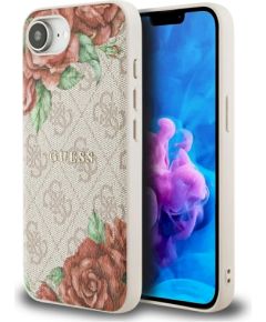 Guess 4G Flowers Print MagSafe Защитный чехол для iPhone 16e / 17e / розовый Чехлы - альтернативные